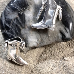 Sterling Drill Team Boot,Color Guard Charm,Silver Majorette Boot,Drill Team Charms,Color Guard Jewelry,High Stepper boot,Marching Band Charm