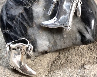 Sterling Drill Team Boot,Color Guard Charm,Silver Majorette Boot,Drill Team Charms,Color Guard Jewelry,High Stepper boot,Marching Band Charm