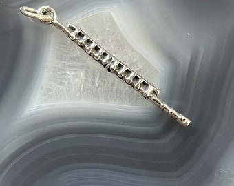 Sterling Silver Flute Charm,Marching Band Jewelry, orchestra flute charm, Musical Instrument Charm, Marching Band Charms, Woodwinds charm