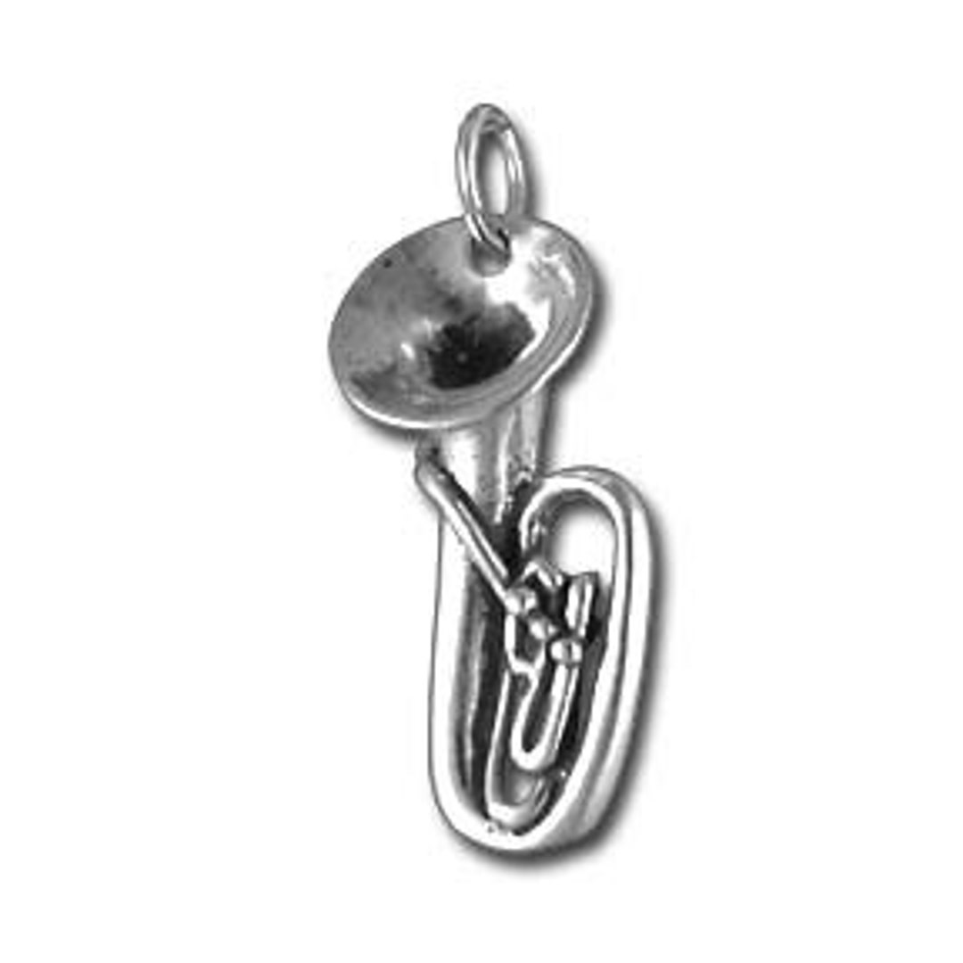 Sterling Silver Tuba Charm Musical Instrument Charm Etsy