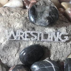 Wrestling Mom Crystal Pin, Wrestling Pin Wrestling Jewelry. Wrestling Mom, Wrestling Jewelry, Wrestling Charms, Wrestling Brooch