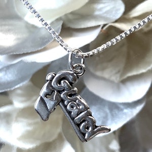 Sterling Color Guard Charm,Flag Corps,Marching Band Charm,ColorGuard Jewelry,Winter Guard Charm,ColorGuard necklace,Silver Color guard Charm image 2