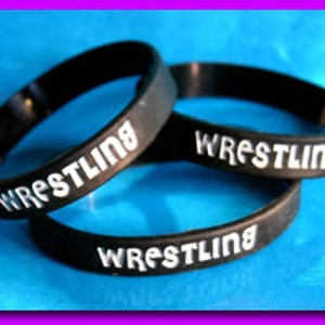 Wrestling Silicone Bracelet,Wrestling Jewelry,Wrestling Mom,Wrestling bracelet,Wrestling Charms,Wrestling Gifts, Wrestling Fans