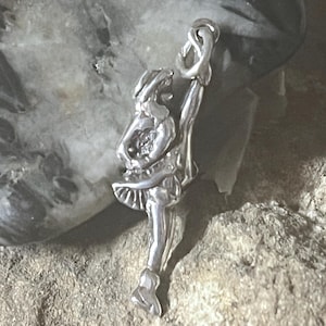 Sterling Drill Team Charm,Sterling High Kicker charm,Dance Team Jewelry,Silver Dance team charm,Kicker dance charm