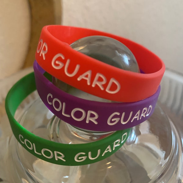 ColorGuard Bracelet,Color Guard,Flag Corps,Marching Band,Color Guard Charms,ColorGuardJJewelry,Winter Guard,Silicone Color guard bracelet