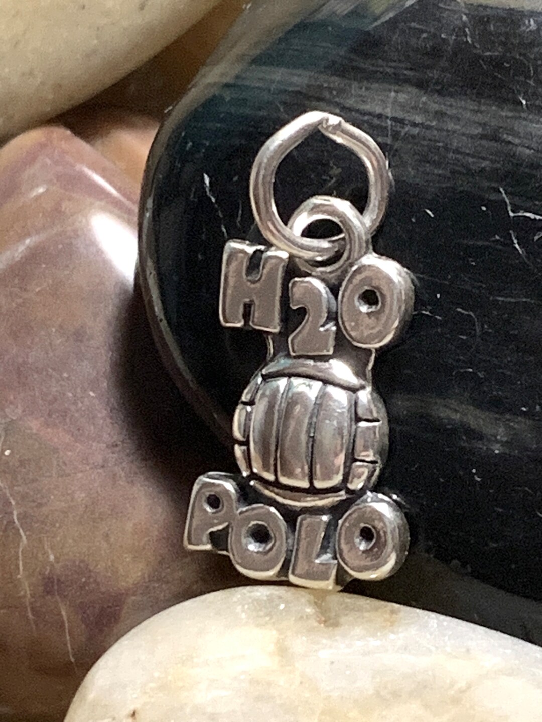 Water Polo Charm, Water Polo Jewelry, H2O Charm, Swimming Charm