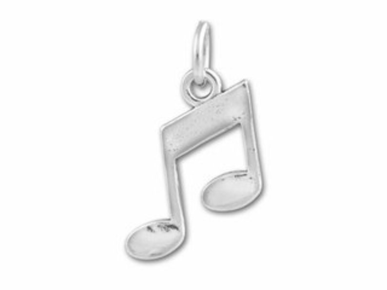 Sterling Musical Note Charm Marching Band Jewelry music Etsy