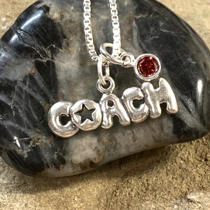 Cheer Coach, Softball Coach, Volleyball Coach, Track Coach, Basketball Coach, Tennis Coach, Coach Charms, Coach Jewelry, Coach Necklace