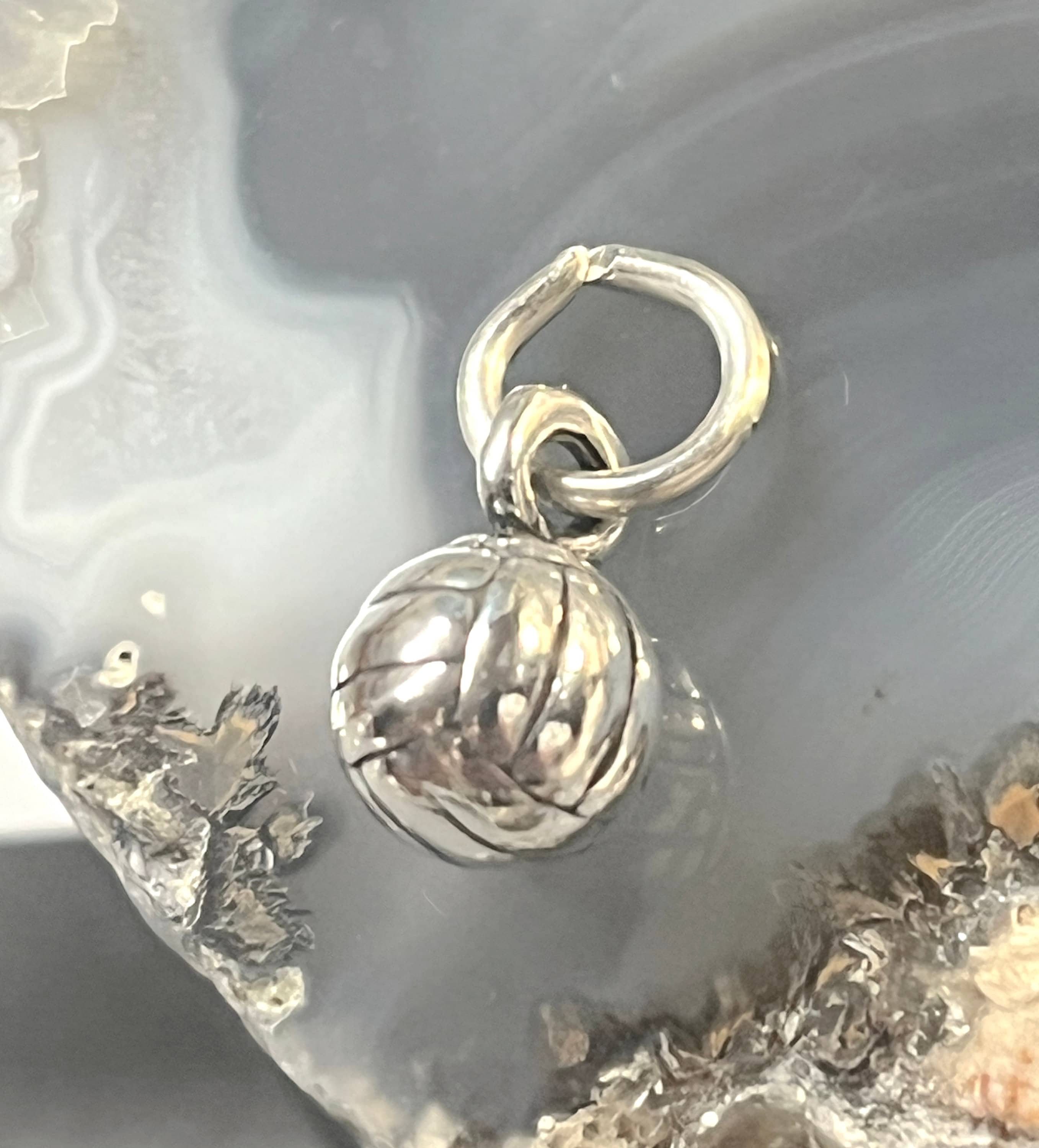 Sterling silver volleyball charms deals