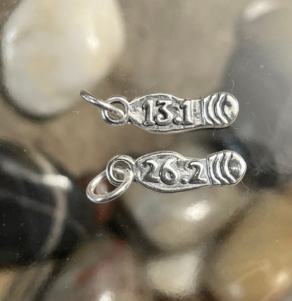 Marathon Running Charm 26.2 Antiqued Sterling Silver - Made in the USA Marathon Running Charm 26.2 Antiqued Sterling Silver - Made in the USA