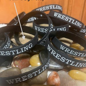 Wrestling Silicone Bracelet,Wrestling Jewelry,Wrestling Mom,Wrestling bracelet,Wrestling Charms,Wrestling Gifts, Wrestling Fans