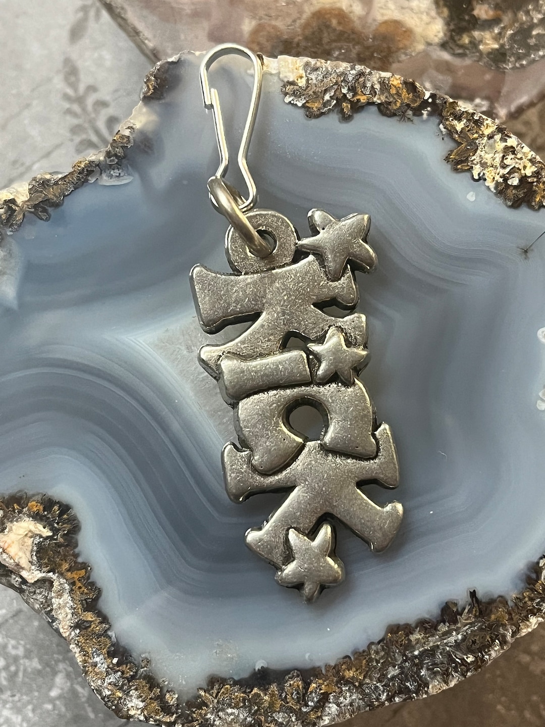 Pewter Drill Team Zipper Pull, Color Guard Key Ring, Drill Team