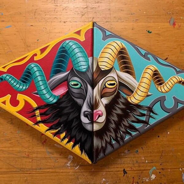 Goat Lord Painting