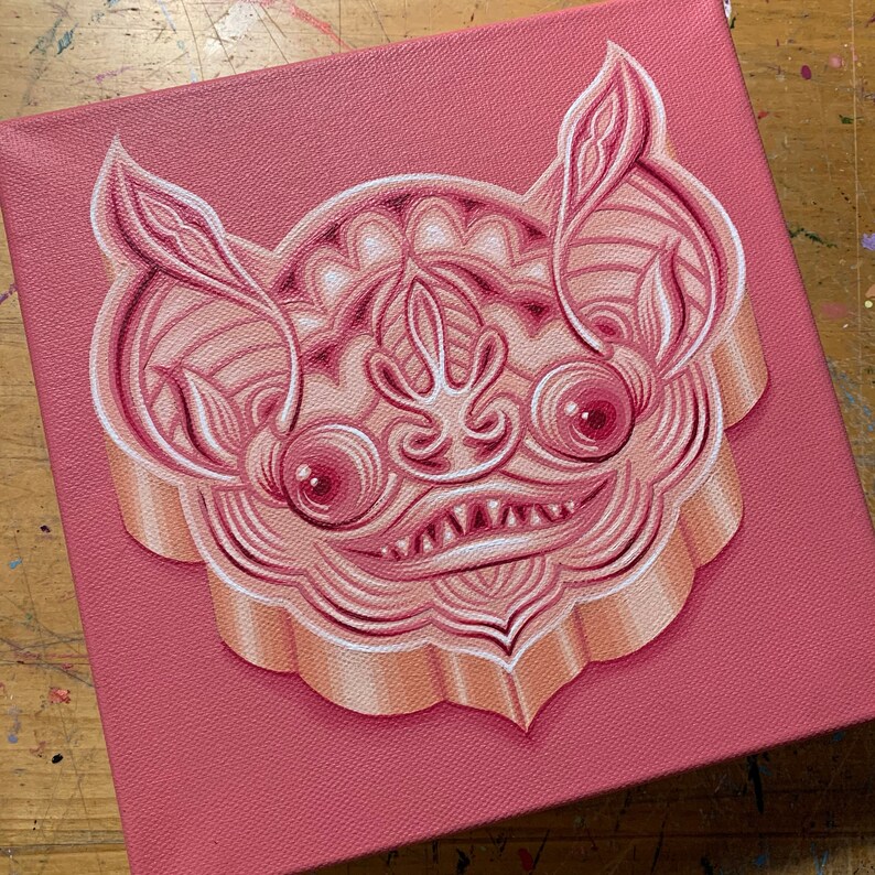 Ambrosia Bat Original Painting Art & Collectibles Painting ...