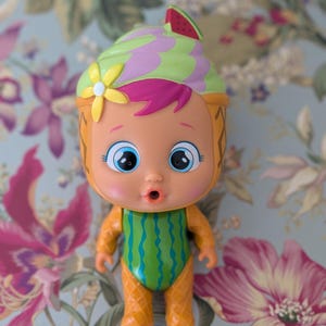 Cry Babies Magic Tears Mel Icy World Frozen Watermelon Scented Baby Doll image 1