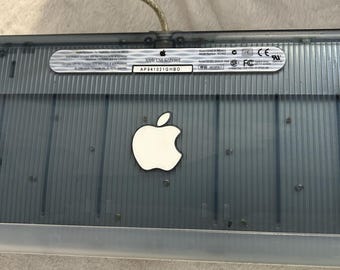 RARE Y2K VTG Apple iMac USB Keyboard Graphite M2452 (1999) Working