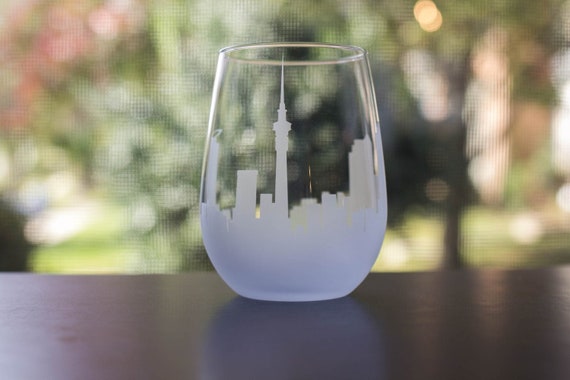 Austin Skyline Wine Glass and Stemless Wine Glass Gift