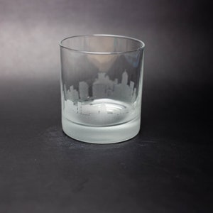 Dublin Ireland Skyline Custom Etched Old Fashioned Rocks Whiskey Cocktail Glass Barware Gift Personalized Engraved Cityscape Cup image 5