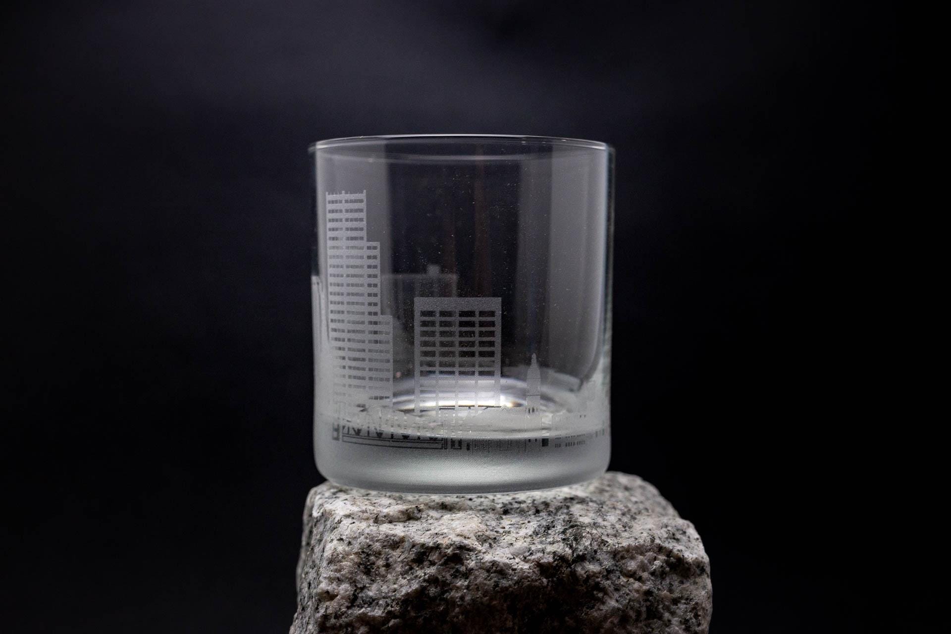 Little Rock Arkansas Skyline Cocktail Glass -FREE Customization ...