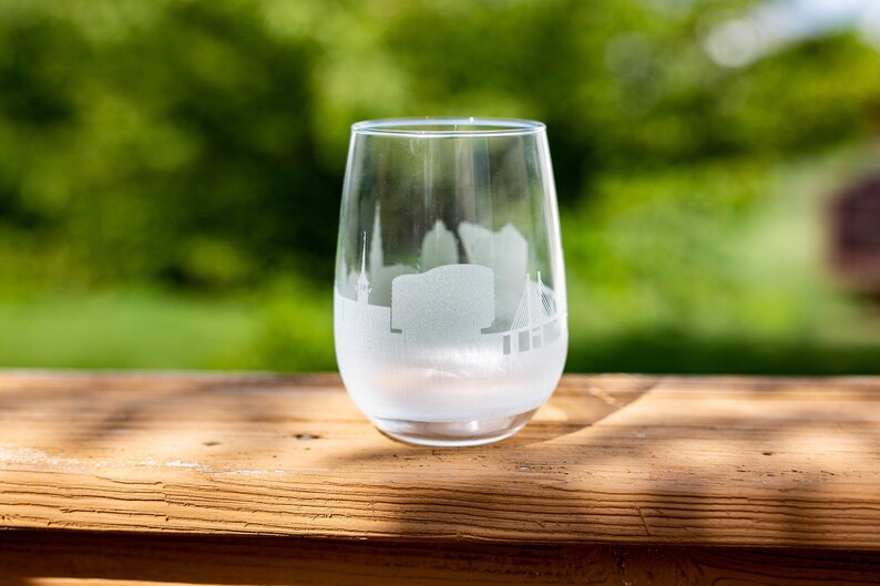 Copenhagen Skyline Wine Glass and Stemless Wine Glass Gift