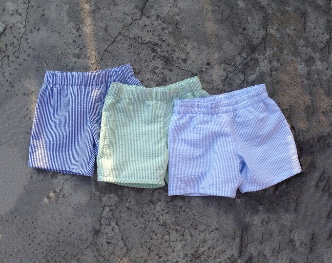 Baby Boys Clothing Boy Seersucker Shorts Toddler Boy Etsy