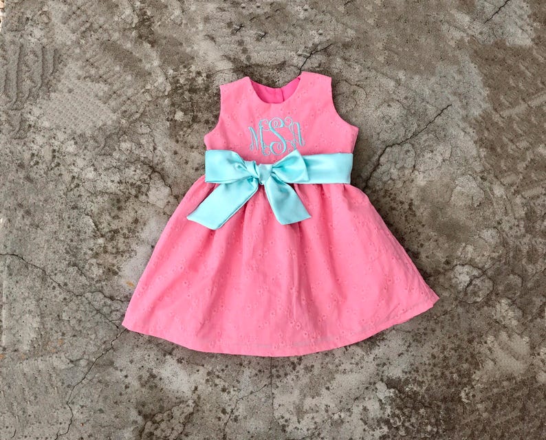 monogrammed easter dress