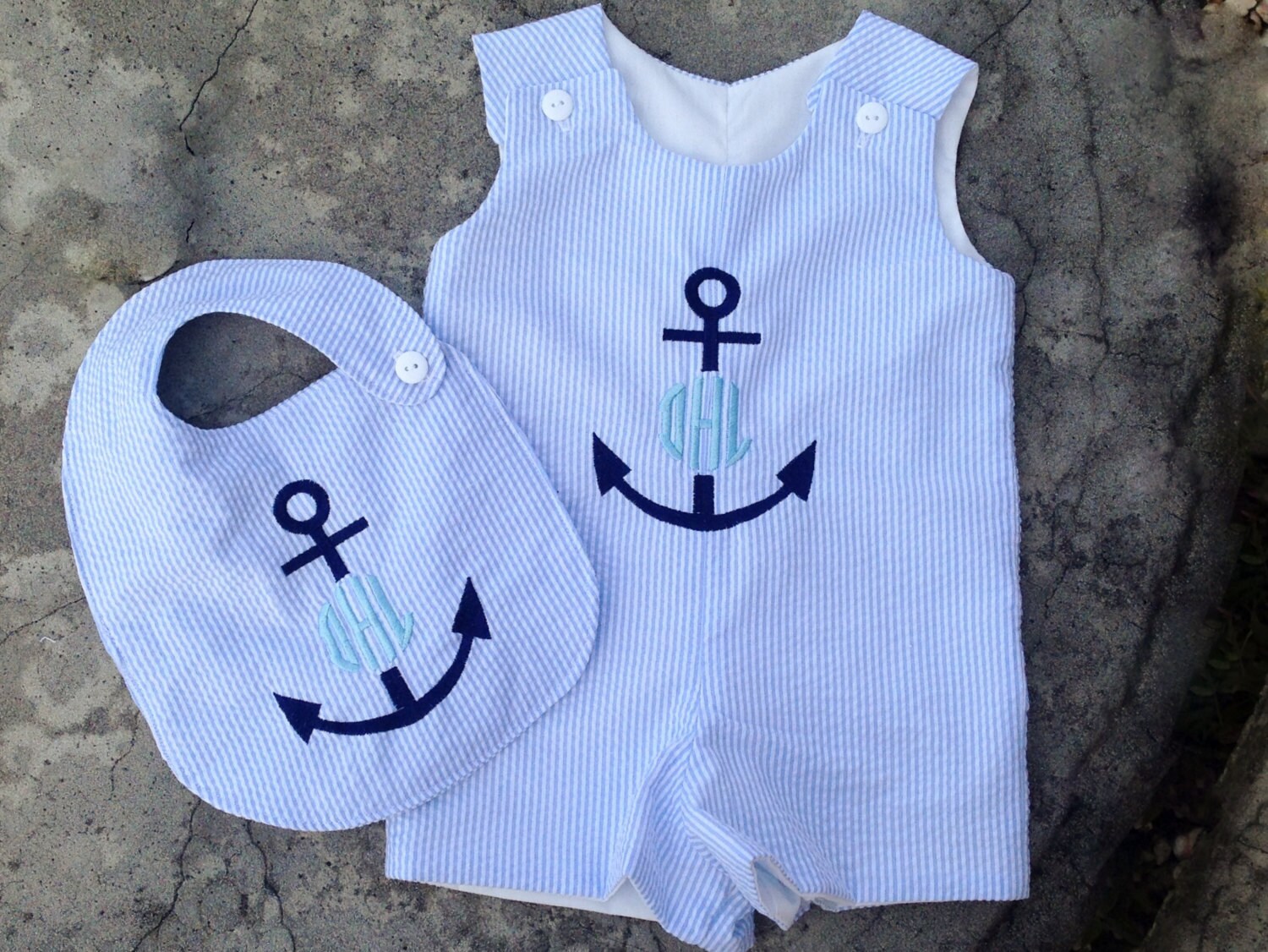 Monogrammed baby boy clothes baby boy outfits Light Blue Etsy