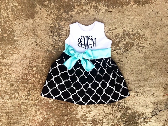 monogrammed baby dresses
