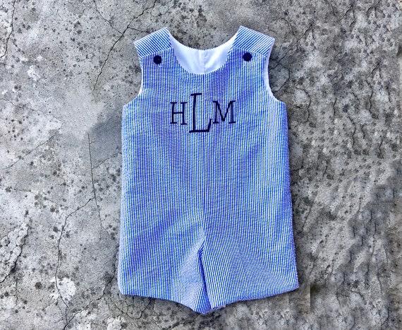 baby seersucker romper