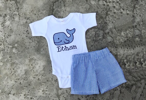 baby boy whale outfit
