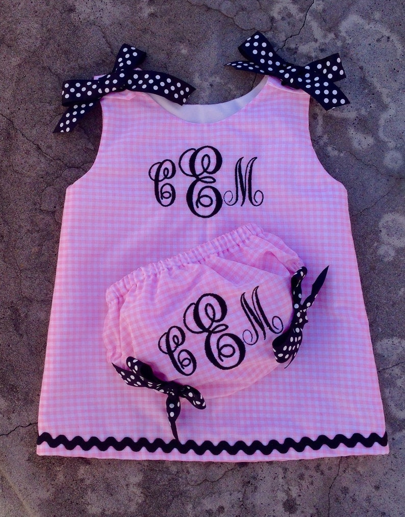 monogram baby outfits