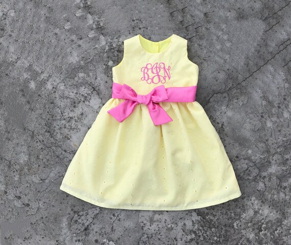 baby yellow easter dress