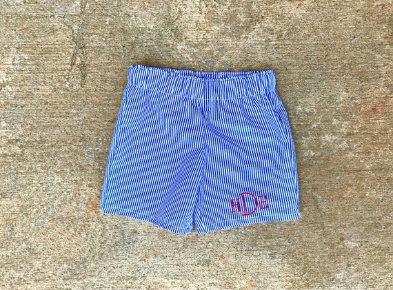 red baby boy shorts