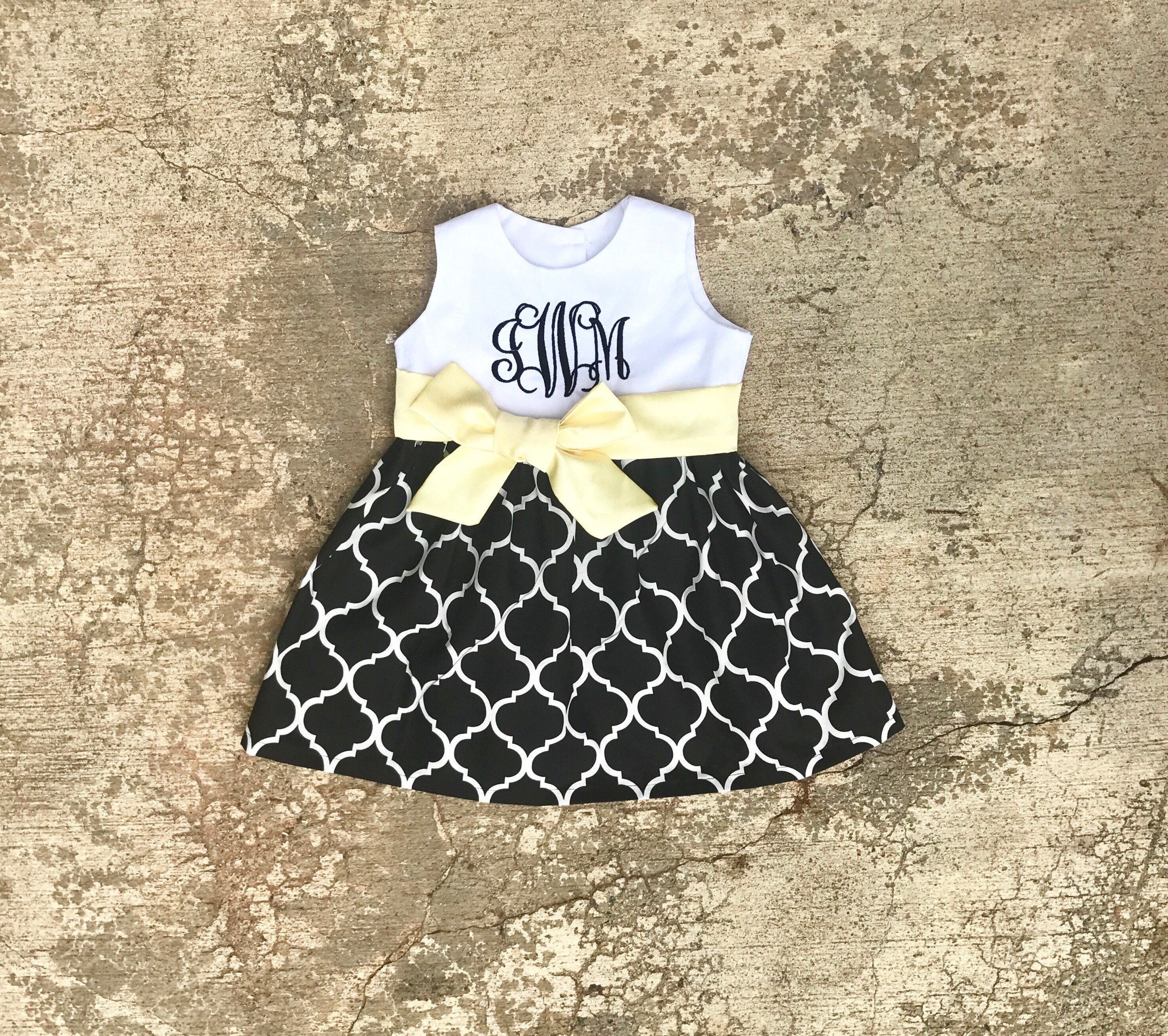 monogrammed easter dress