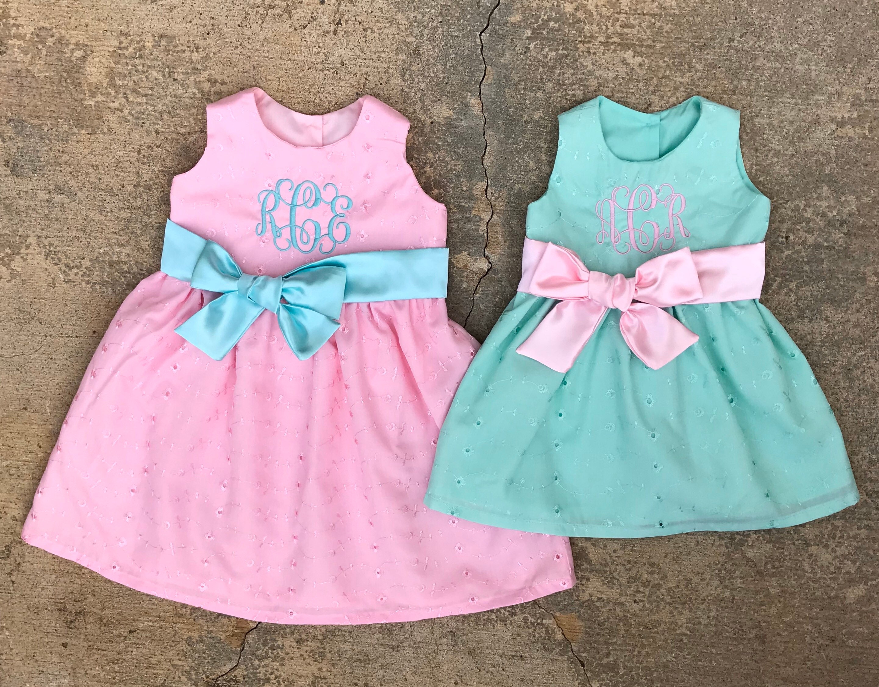 coordinating sister easter dresses