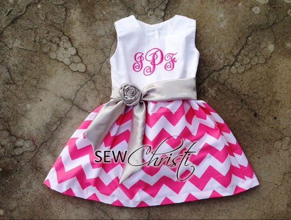 monogrammed baby dresses