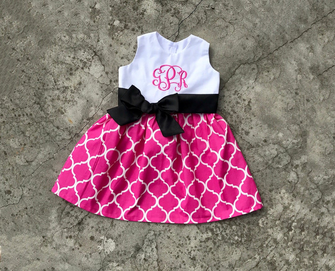 Easter Dresses for Baby Girl Pink and Black Dress Baby Girl Etsy