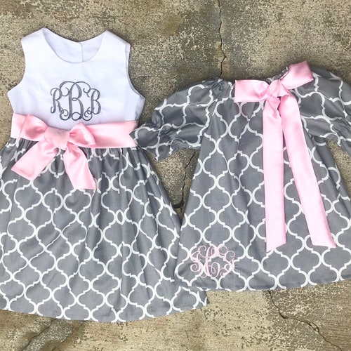 Matching Easter Dresses Sister Outfits Colorful Eyelet Etsy