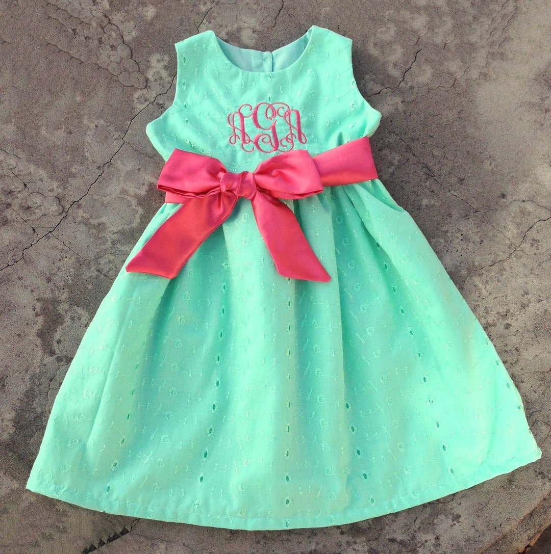 Monogrammed Baby Girl Clothes Personalized Baby Girls Dress Etsy