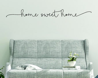 Home sweet home  vinyl wall decal sticker home inspirational art Free Shipping