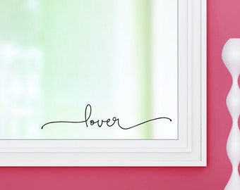 LOVER - vinyl wall decal sticker bathroom mirror swiftie morning mantra FREE SHIPPING