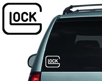 GLOCK - logo vinyl decal sticker - multiple colors - Free Shipping