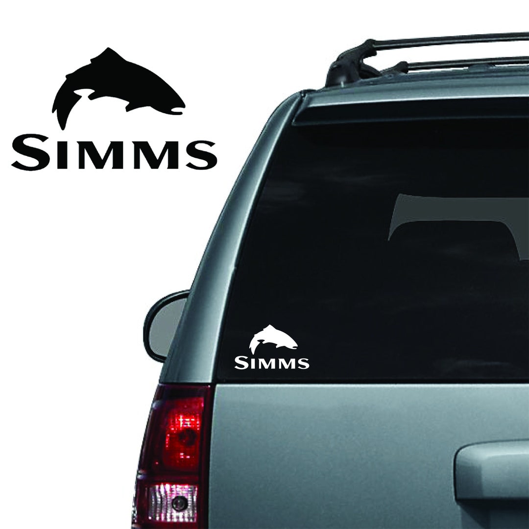 Simms- Logo Vinyl Decal Sticker - Multiple Colors - Free Shipping - Etsy