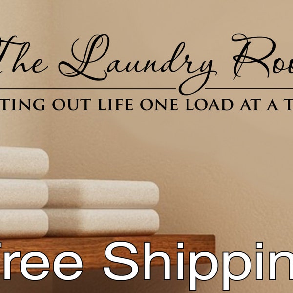 The Laundry Room -  wall vinyl sticker inspirational art home decor Free Shipping