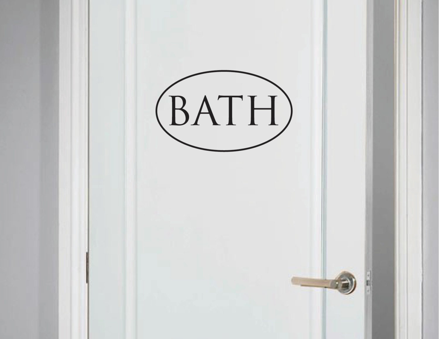 BATH Wall Vinyl Sticker Decal Bathroom Oval Design Decor Free Etsy