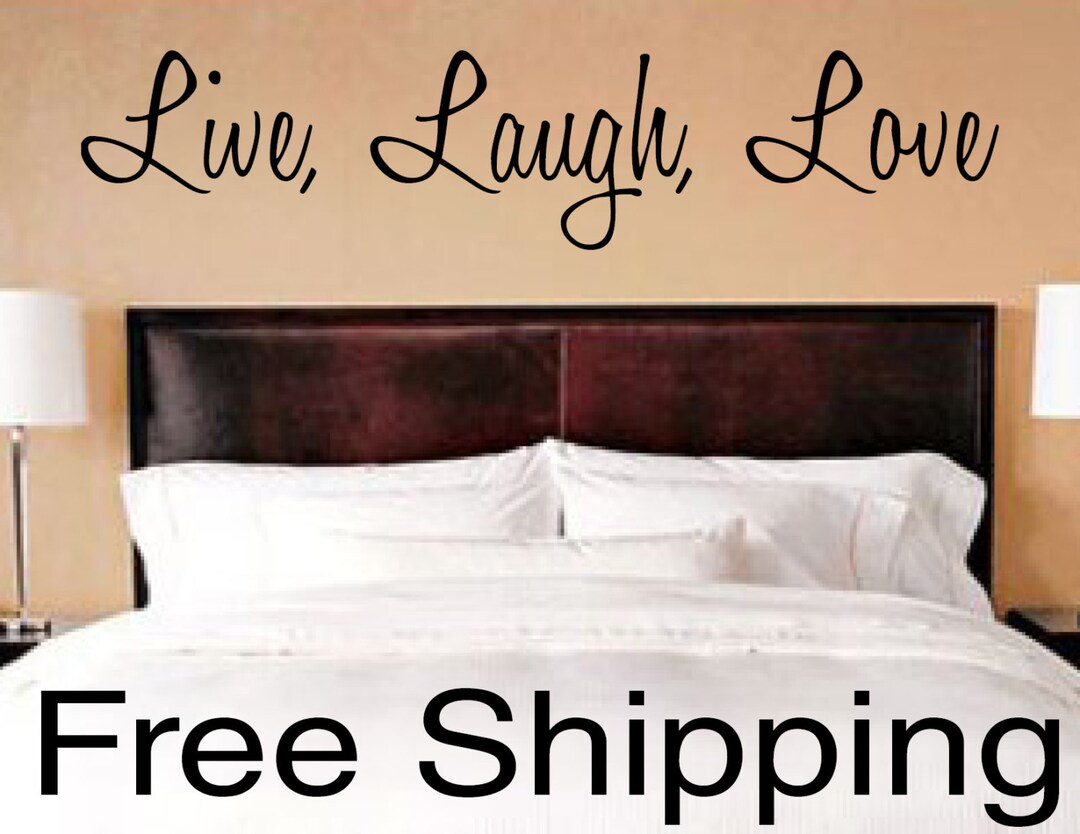 LIVE LAUGH LOVE Wall Vinyl Sticker Home Decor Art Inspirational Quotes
