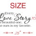 Every Love Story is a Beautiful One Vinyl Lettering Wall Decal Sticker ...