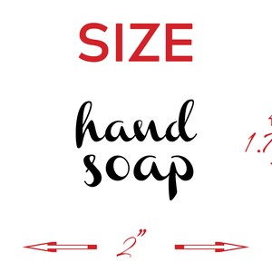 Hand Soap Dish Soap Labels - Wall Vinyl Decal Sticker Cute Kitchen - Etsy