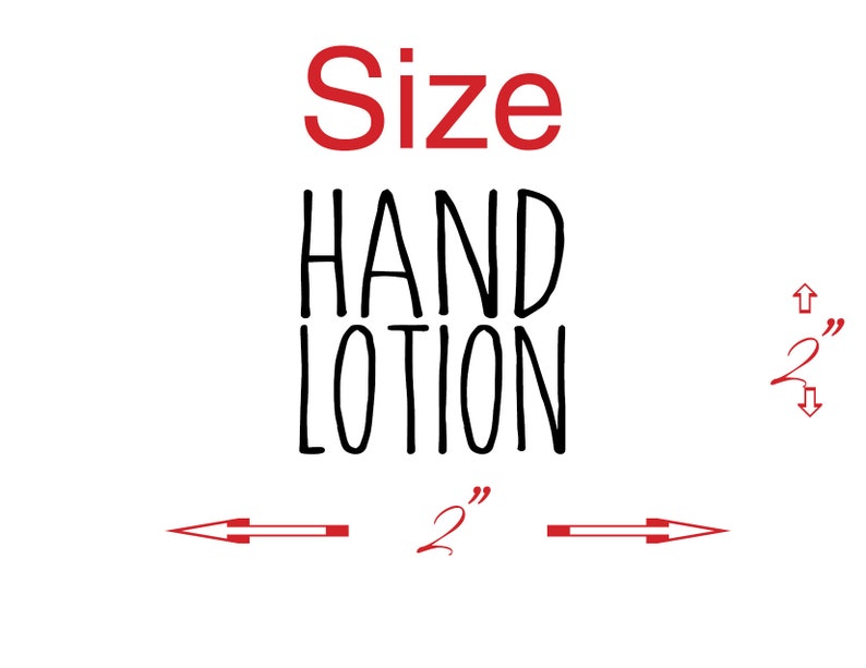 Hand Soap Hand Lotion Labels - Vinyl Decal Sticker Cute Kitchen or ...
