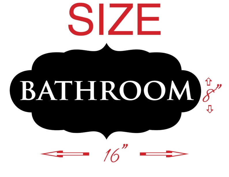 BATHROOM wall vinyl sticker decal childs bathroom ornate design decor Free Shipping